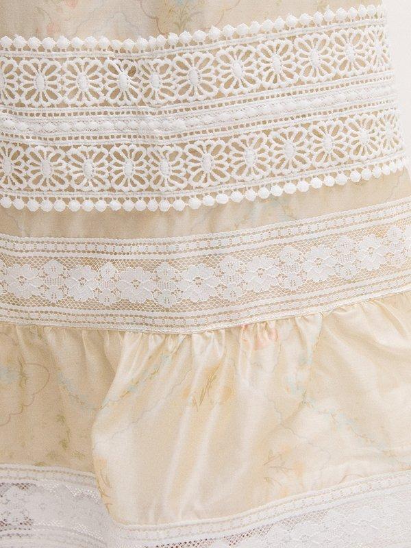 Pomelo VERSE Bow-Tie Lace Dress - Print