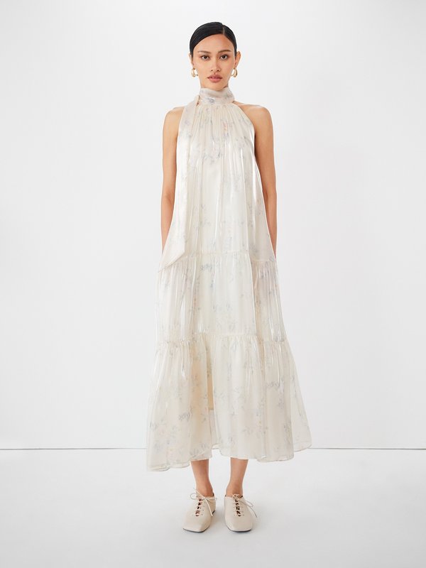 Pomelo VERSE Floral Print Bow Dress - Multi