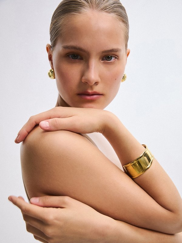 Pomelo VERSE Lace Panel Dress - White