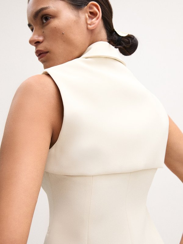 Pomelo VERSE Layered Vest - Ivory