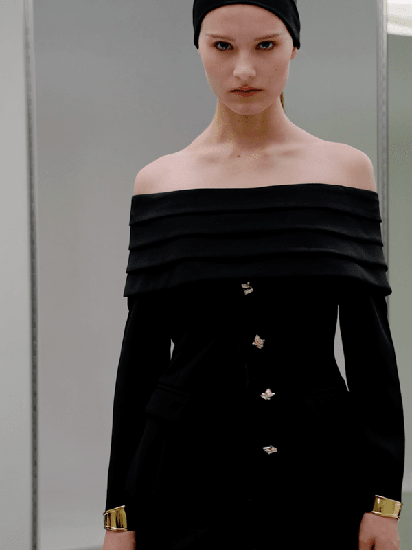 pomelo VERSE Off-Shoulder Blouse - Black