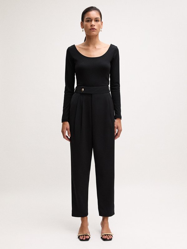 Pomelo VERSE Pleated Trousers - Black