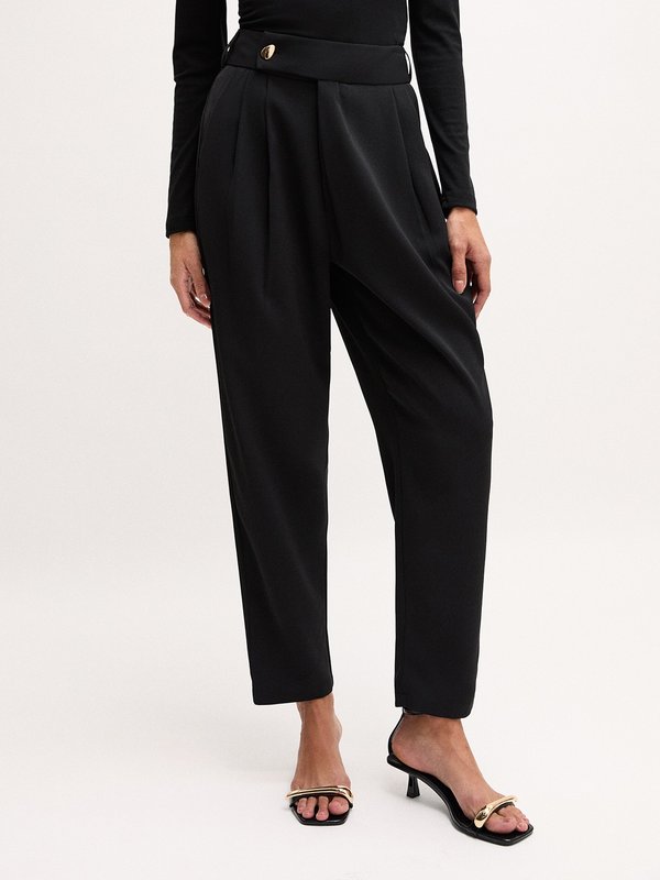 pomelo VERSE Pleated Trousers - Black