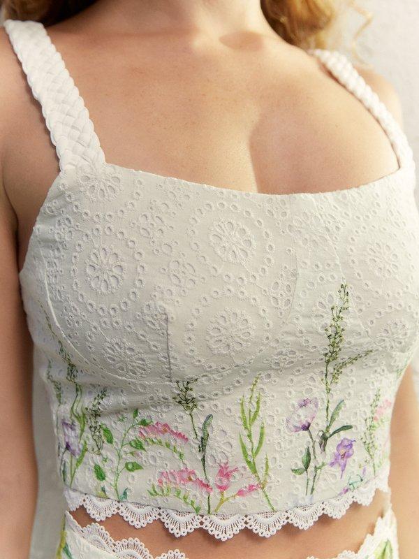 Pomelo VERSE The Anemone Cami Top - Cream