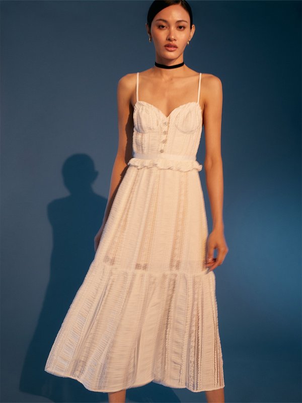 pomelo VERSE The Aurora Dress - White