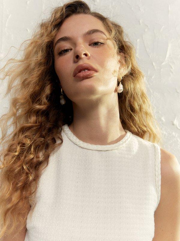 Pomelo VERSE The Magnolia Dress - Cream