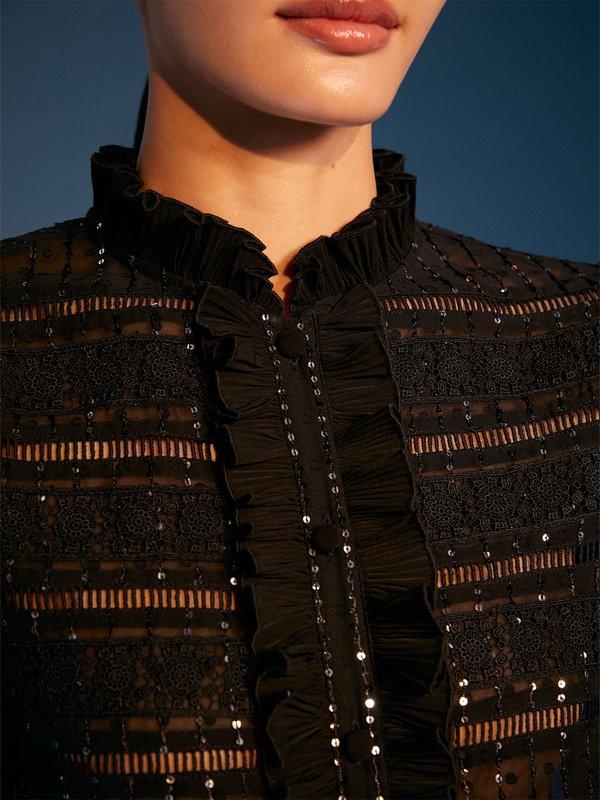 Pomelo VERSE The Nova Blouse - Black