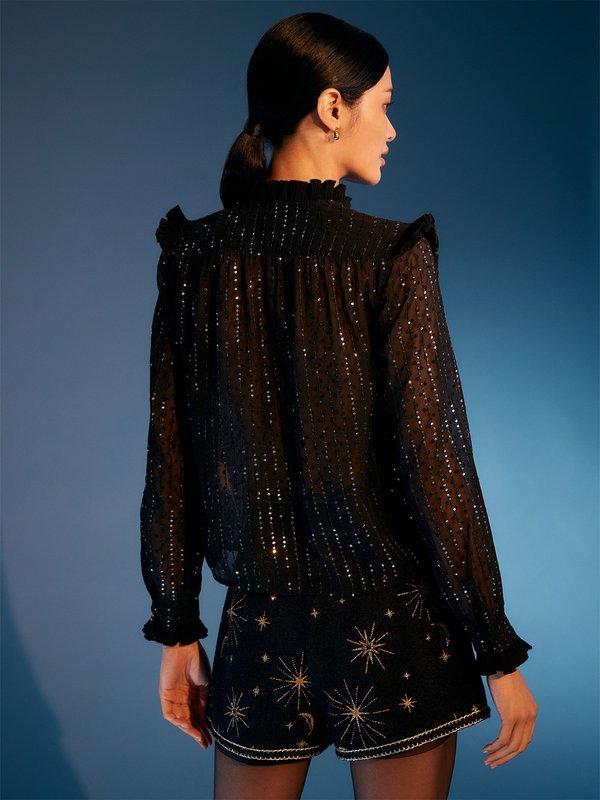 Pomelo VERSE The Nova Blouse - Black