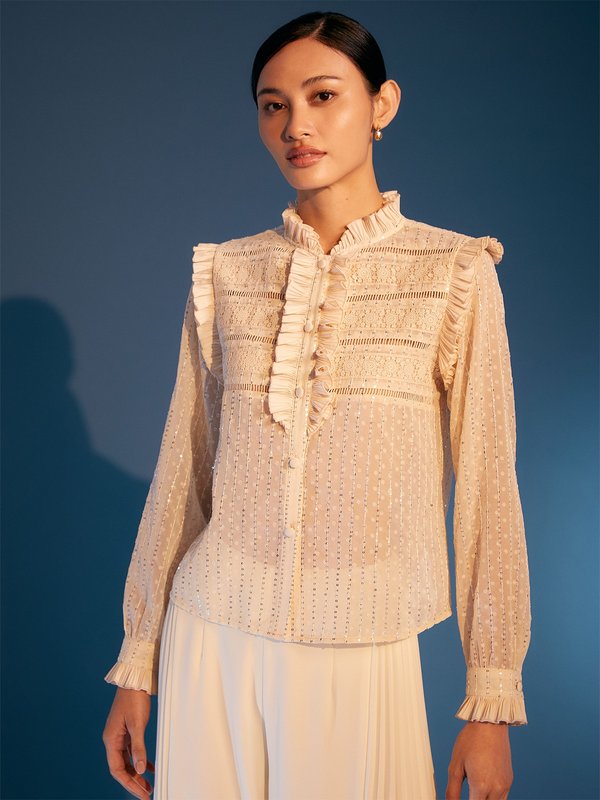 pomelo VERSE The Nova Blouse - Cream