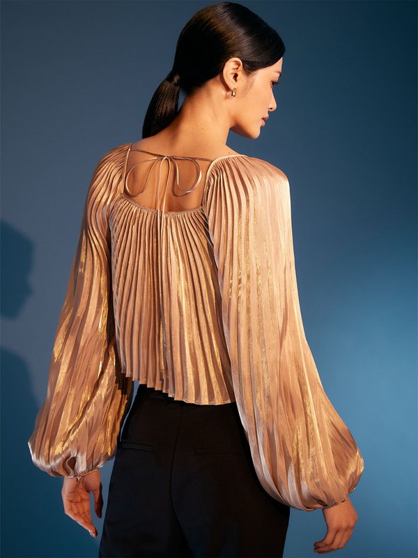 Pomelo VERSE The Orion Blouse - Bronze