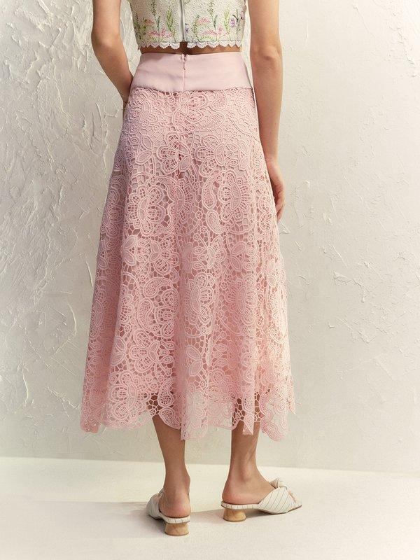 Pomelo VERSE The Peony Skirt - Light Pink