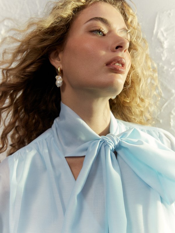 Pomelo VERSE The Petunia Dress - Light Blue