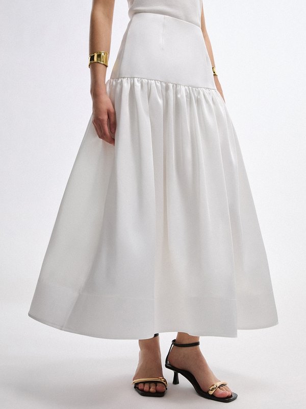 Pomelo VERSE Tiered Skirt - White
