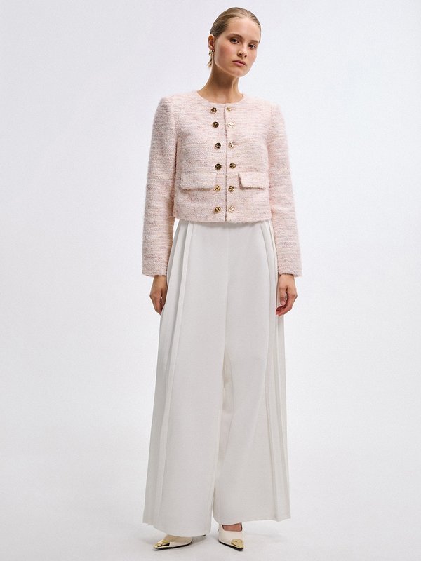 Pomelo VERSE Tweed Jacket - Light Pink
