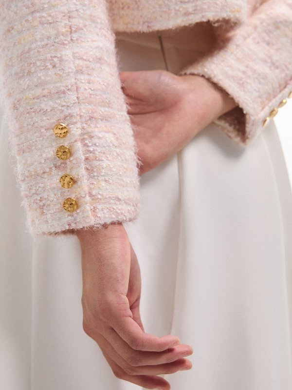 Pomelo VERSE Tweed Jacket - Light Pink