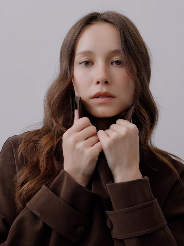 pomelo VERSE Waist Tie Jacket - Brown