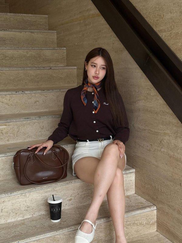 Pomelo Pomelo Your Emotional Support Cardigan - Brown