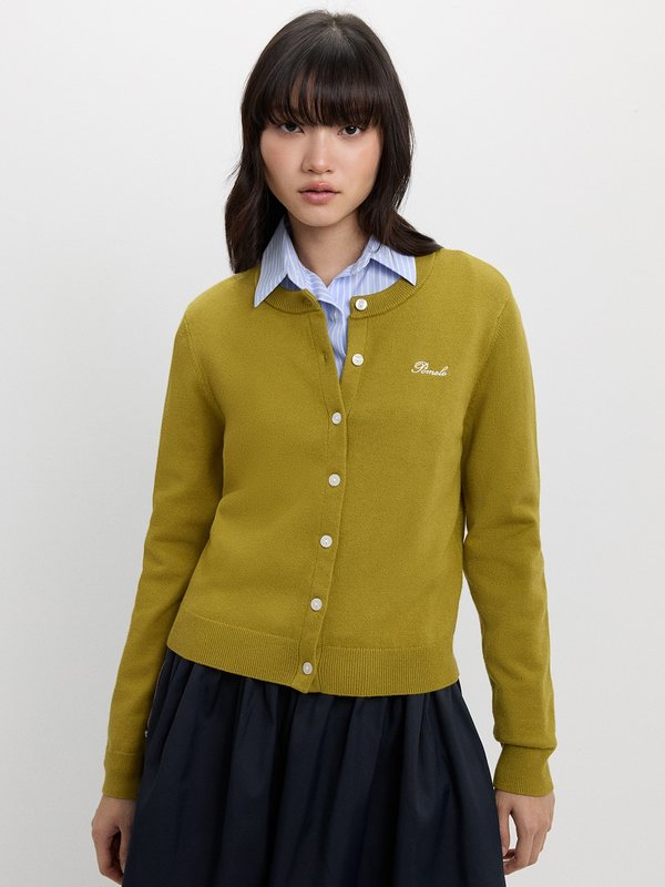 Pomelo Pomelo Your Emotional Support Cardigan - Green