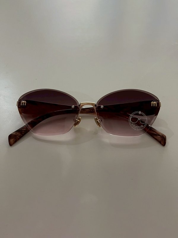 pomelo VISITOR Vintage Glasses Sunglasses - Autumn Brown