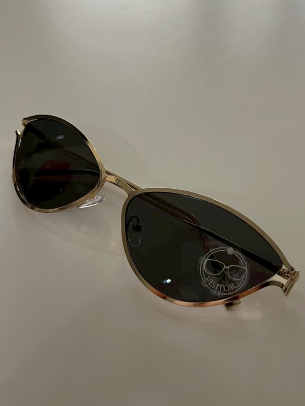 Pomelo VISITOR Vintage Glasses Sunglasses - Black/Gold