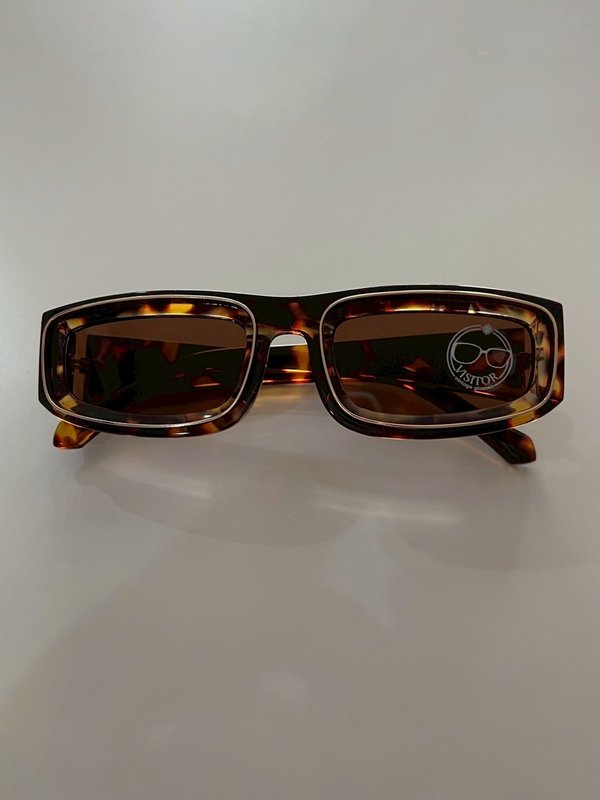 pomelo VISITOR Vintage Glasses Sunglasses - Brown Leopard