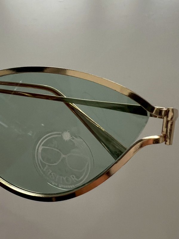 Pomelo VISITOR Vintage Glasses Sunglasses - Gold/Blue