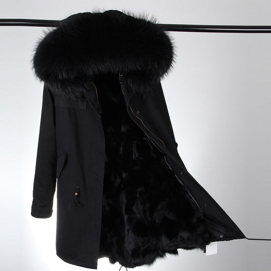 pomkin All Black Fur Parka