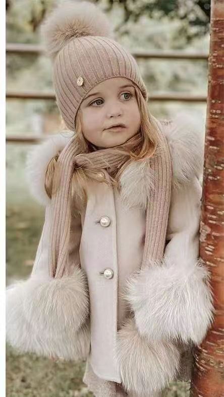 Pomkin Angora Fur Pom Hat