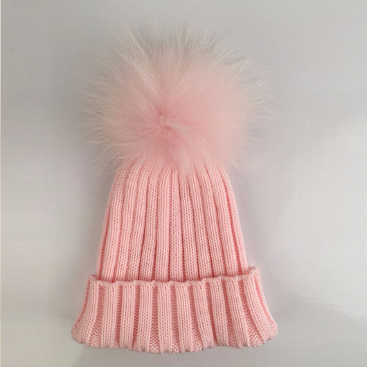 pomkin Baby Pink Fur Pomkin Hat