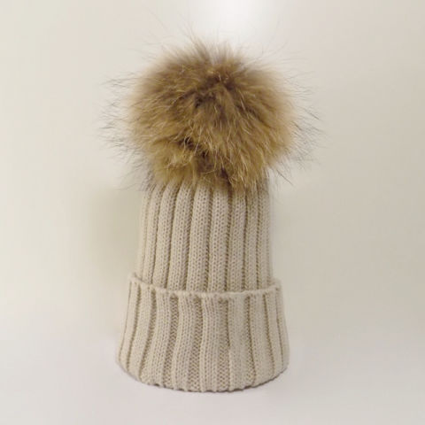 Pomkin Beige Pomkin Hat & Scarf Set