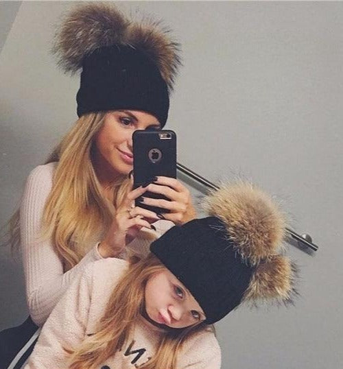 Pomkin Black Double Natural Pomkin Hat