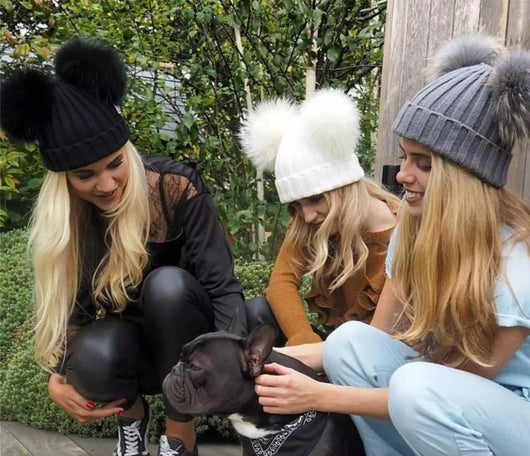 Pomkin Black Double Pomkin Hat