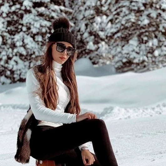 Pomkin Black Fur Pomkin Hat