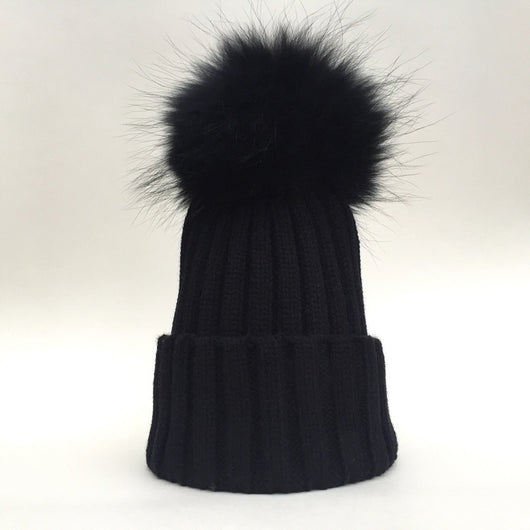 pomkin Black Fur Pomkin Hat