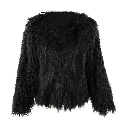 Pomkin Bridget Faux Fur Jacket - Black