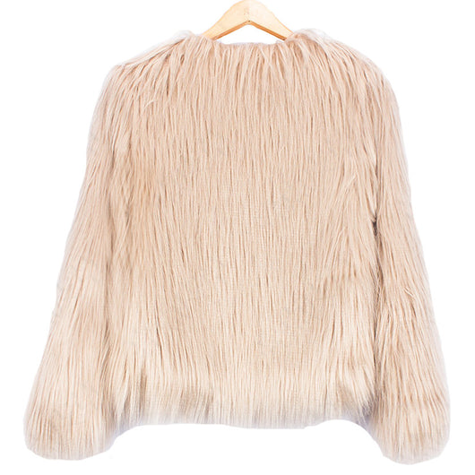 Pomkin Bridget Faux Fur Jacket - Khaki