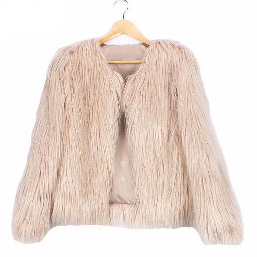 pomkin Bridget Faux Fur Jacket - Khaki