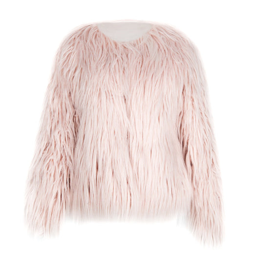 Pomkin Bridget Faux Fur Jacket - Pink