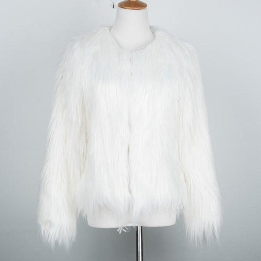 pomkin Bridget Faux Fur Jacket - White