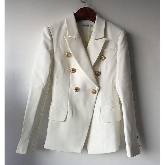 Pomkin BUCKINGHAM Button Blazer - White
