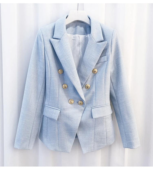 Pomkin BUCKINGHAM TEXTURED BLAZER - Light Blue