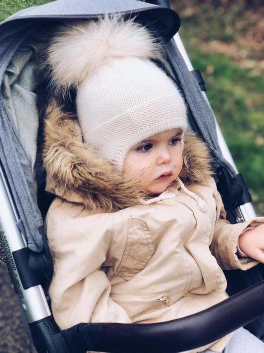 Pomkin Cashmere Single Pom Tassel Hat