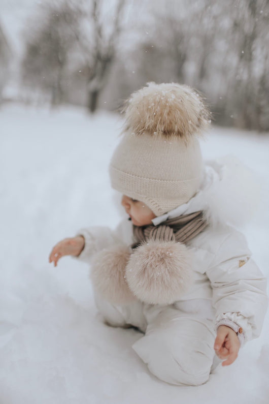 Pomkin Cashmere Single Pom Tassel Hat