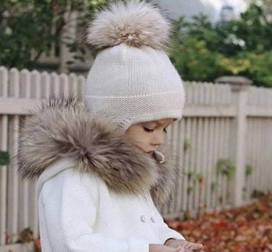 pomkin Cashmere Single Pom Tassel Hat