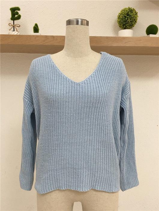 Pomkin Criss Cross Sweater - Blue