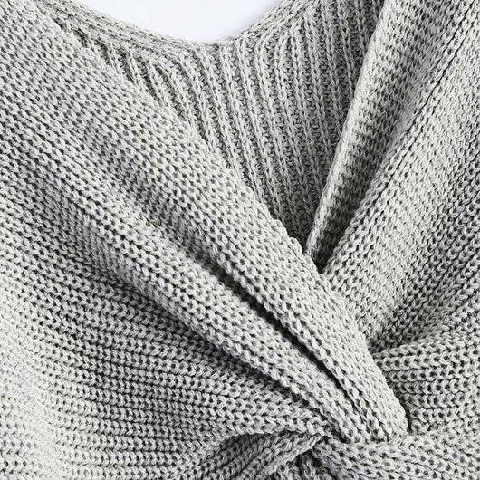 Pomkin Criss Cross Sweater - Grey