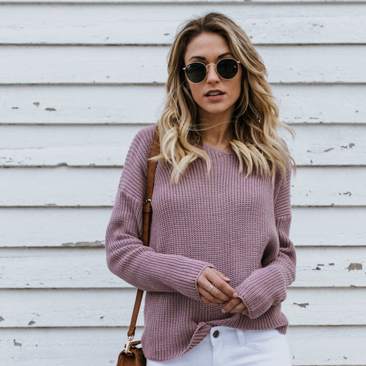 Pomkin Criss Cross Sweater - Lilac
