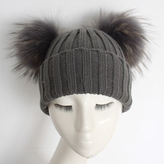 Pomkin Dark Grey Pomkin Hat + Scarf Set
