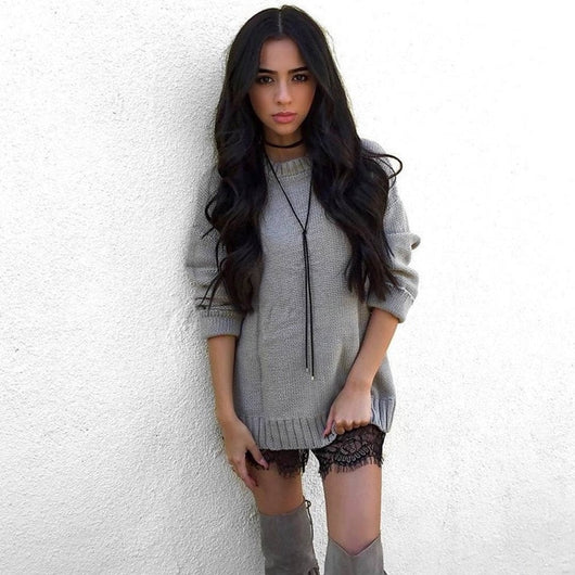 Pomkin EMILY Lattice Work Back Sweater - 2 Colors