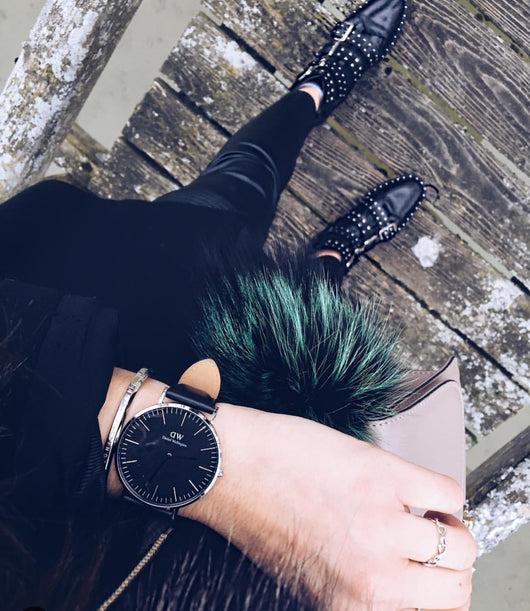 Pomkin Green Fur Pom Keychain